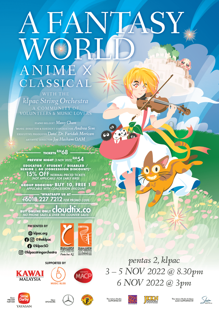 A Fantasy World: Anime x Classical - The Kuala Lumpur Performing Arts  Centre (klpac)